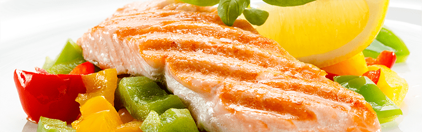 Pesca con verduras