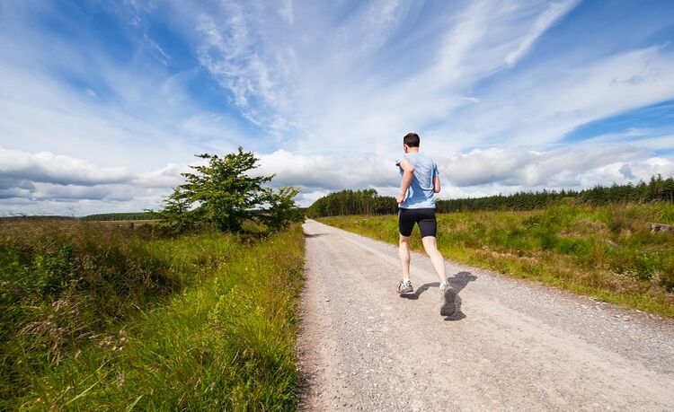 Jogging é un exercicio de cardio para a perda de peso