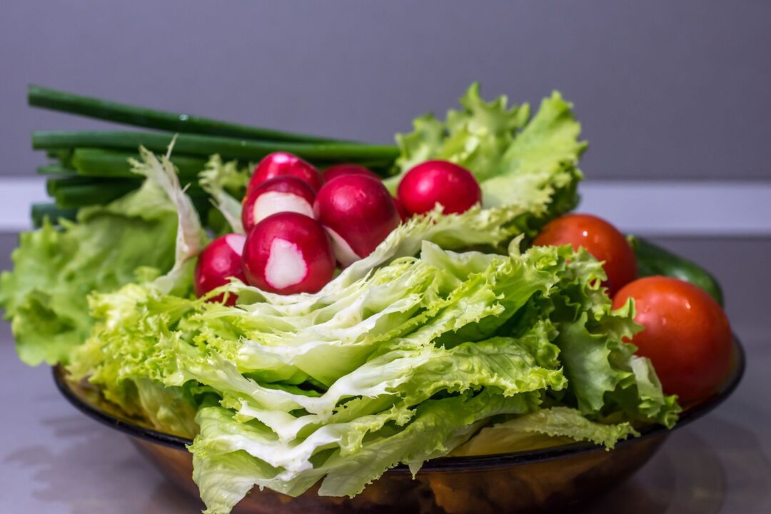 Verduras na dieta favorita